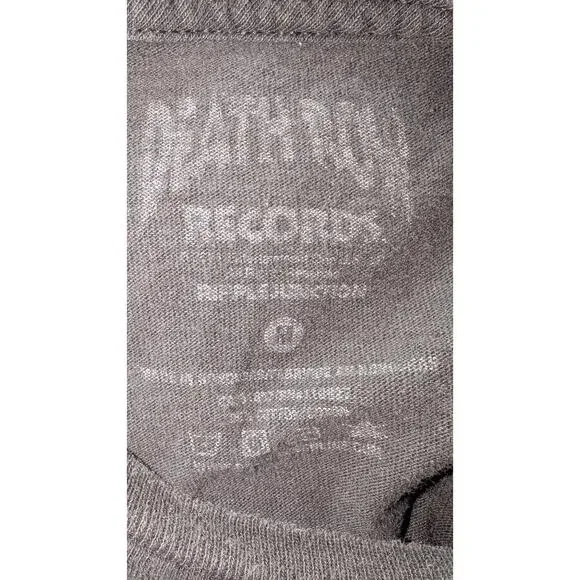 Death Row Records T-Shirt Sz Medium Cotton Graphic Tee Black Red Logo Unisex - Picture 3 of 3